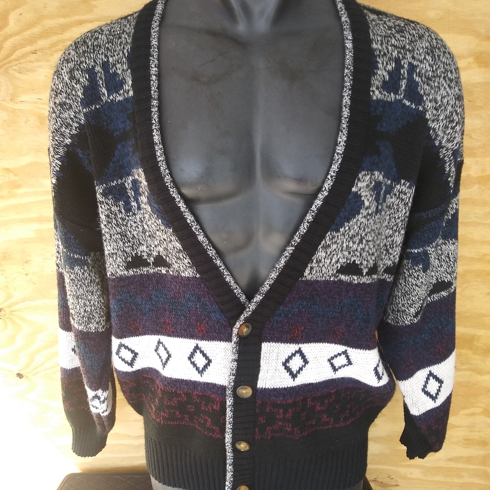 Vintage Michael Gerald Acrylic Button Down